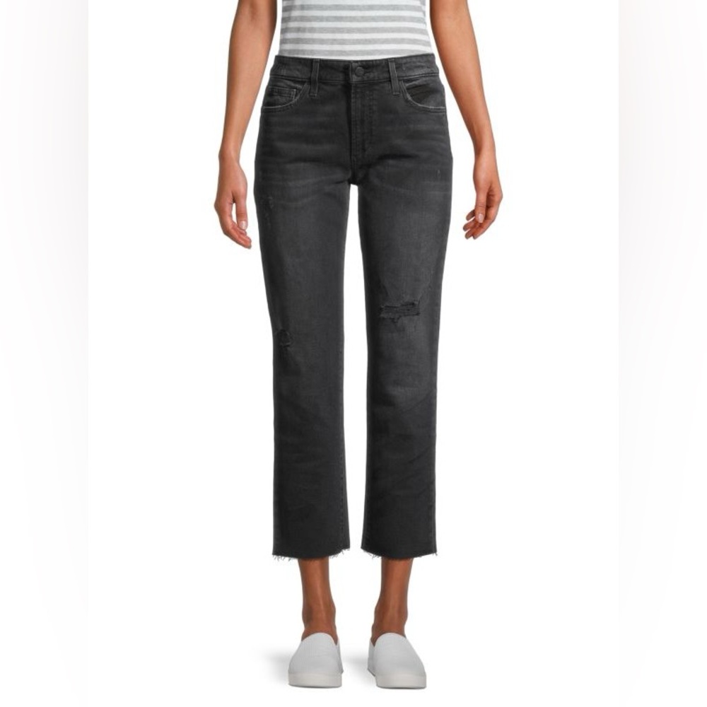 Joe's Jeans The Scout Mid-Rise Ripped Slim Tomboy Crop Jeans in Size 25